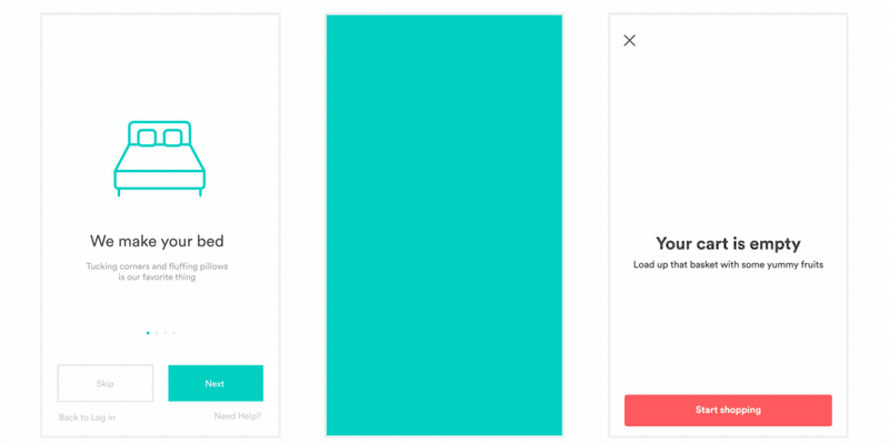 AirBnB lottie demo
