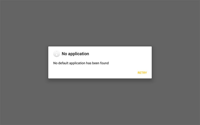 Kiosk Client pop-up: No default application has been found