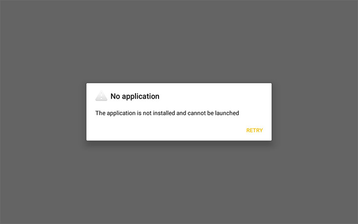 Kiosk Client pop-up: The application is not installed and cannot be launched