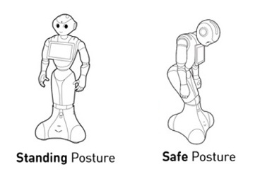 Standing and Safe Pepper postures