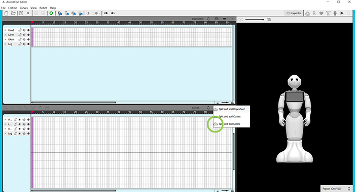 Interface - Add labels button