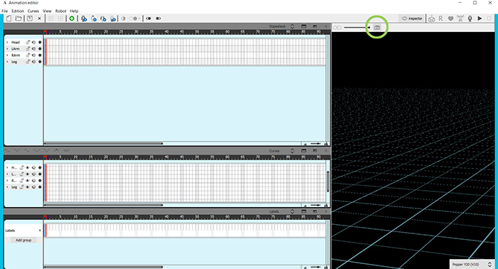 Interface - 3D view control - Center camera