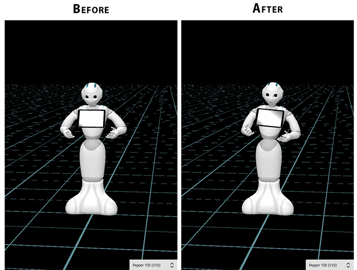 Example of the new pose