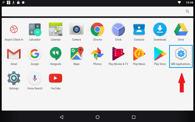 Select Update SoftBank Robotics Applications icon to launch update Select Update SoftBank Robotics Applications icon