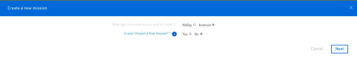 Popup for options Popup for options