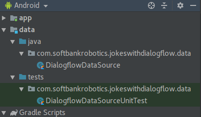 screenhots of module structure